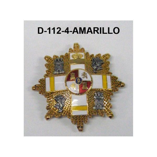 Gran Placa Merito Militar distintivo AMARILLO