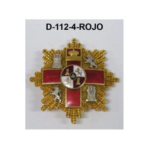 Gran Placa Merito Militar distintivo ROJO