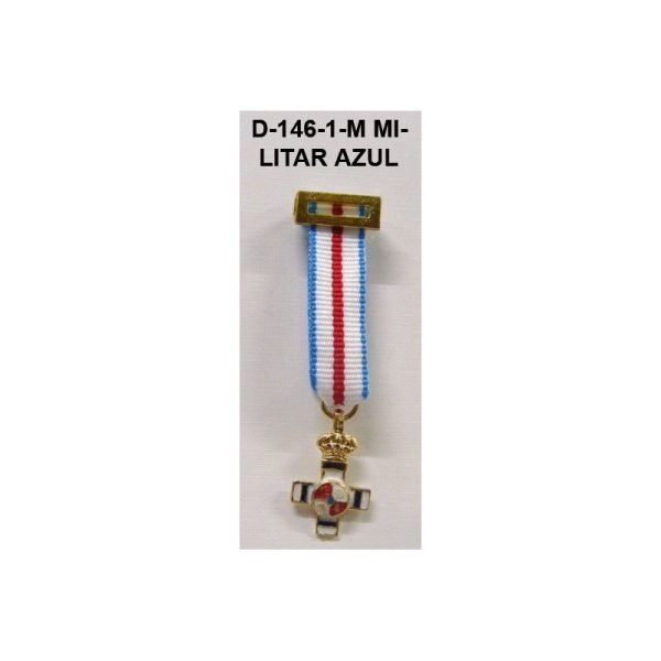 Medalla Tela miniatura MERITO MILITAR DISTINTIVO AZUL