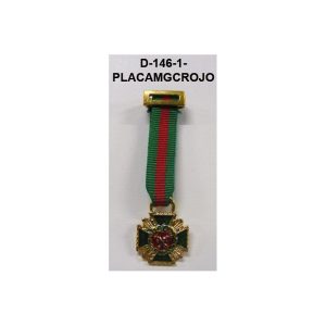 Medalla Tela miniatura PLACA MERITO GUARDIA CIVIL DISTINTIVO ROJO
