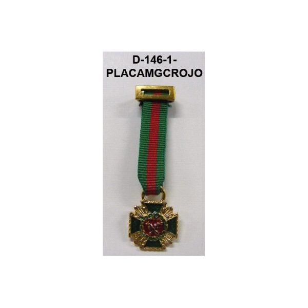 Medalla Tela miniatura PLACA MERITO GUARDIA CIVIL DISTINTIVO ROJO