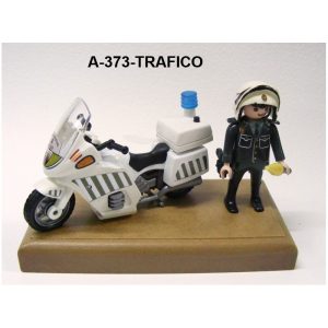 Muñeco Motorista articulado con moto TRAFICO Guardia Civil
