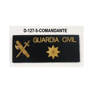 Galleta fieltro negra velcro COMANDANTE