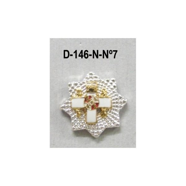 Medalla miniatura tipo pin PLACA MERITO MILITAR DISTINTIVO BLANCO