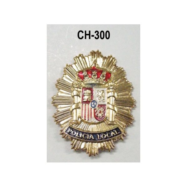 Chapa cartera Policia Local generica dorada