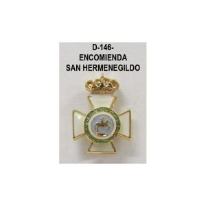 Medalla miniatura tipo pin ENCOMIENDA SAN HERMENEGILDO