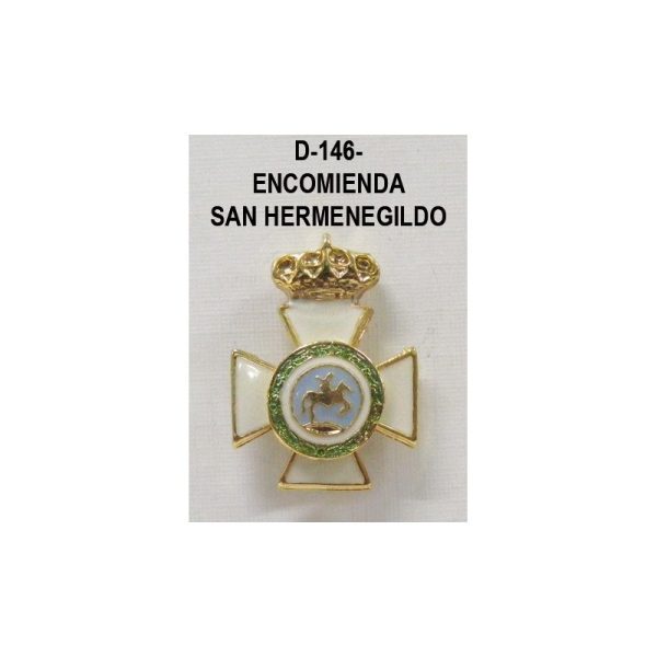 Medalla miniatura tipo pin ENCOMIENDA SAN HERMENEGILDO