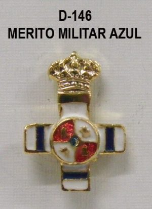Medalla miniatura tipo pin MERITO MILITAR BLANCO