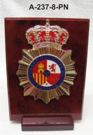 Metopa sobremesa Cuerpo Policia