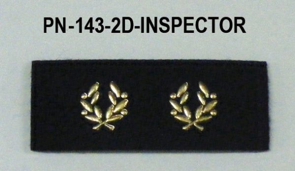 Tira de velcro/rango dorada INSPECTOR