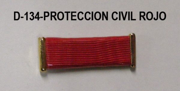 Pasador PROTECCIÓN CIVIL ROJO