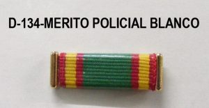 Pasador MERITO POLICIAL BLANCO