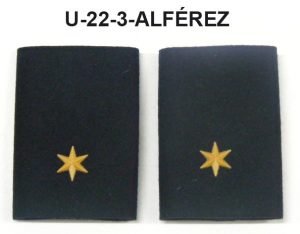 Hombreras divisa negras GRS-ALFEREZ