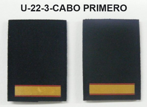 Hombreras divisa negras GRS-CABO PRIMERO