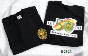 Camiseta aniversario tráfico serigrafiada delante y detrás