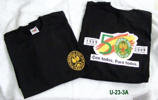 Camiseta aniversario tráfico serigrafiada delante y detrás