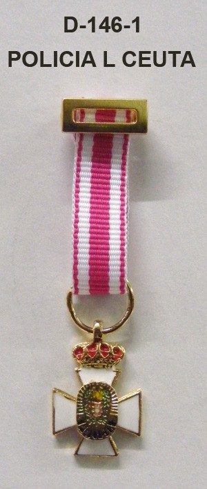 Medalla Tela miniatura POLICIA LOCAL CEUTA