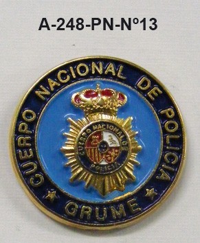 Pin Cuerpo Policia Nº 13