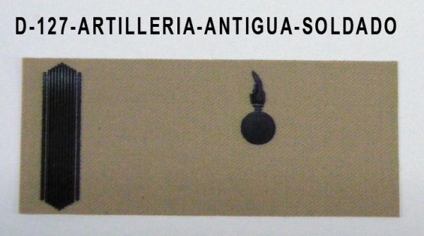 Galleta ARTILLERIA campaña antigua-SOLDADO