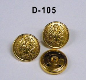 Botones Grandes Dorados EJERCITO