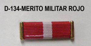 Pasador Merito Militar Rojo