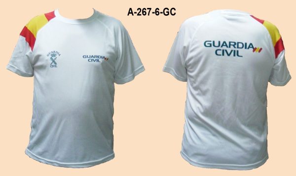 Camiseta Guardia Civil Bandera TRAZOS hombro