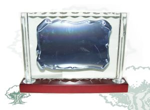 Placa columnas finas de cristal