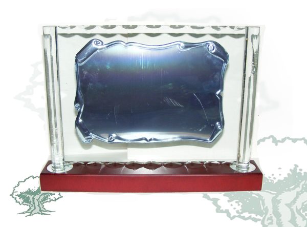 Placa columnas finas de cristal