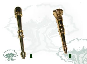 Gancho dorado metálico (Corona+Cabete)