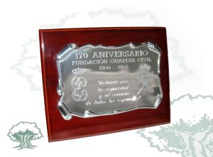 Placa dedicatoria 170 ANIVERSARIO FUNDACIÓN GUARDIA CIVIL