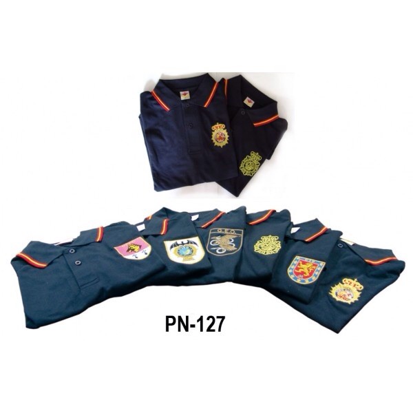 Camiseta Policia, Geo, Upr, Canino, Bordado Especialista.