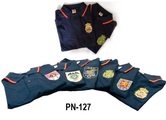 Camiseta Policia, Geo, Upr, Canino, Bordado Especialista.