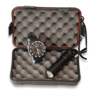 Reloj Táctico mas Linterna Set de Regalo con Caja