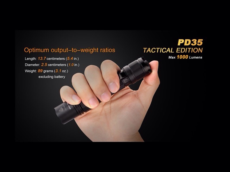 Linterna Led Fénix Pd35 1000 Lumens Y 6 Modos