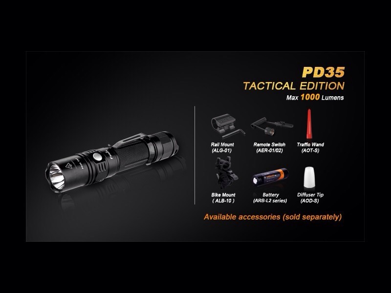 Linterna Led Fénix Pd35 1000 Lumens Y 6 Modos