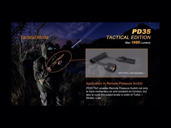 Linterna Led Fénix Pd35 1000 Lumens Y 6 Modos