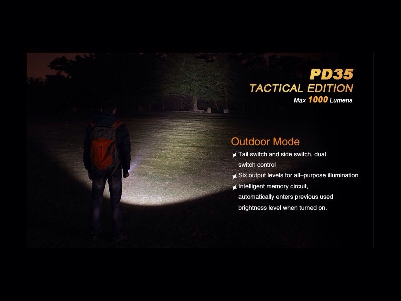 Linterna Led Fénix Pd35 1000 Lumens Y 6 Modos