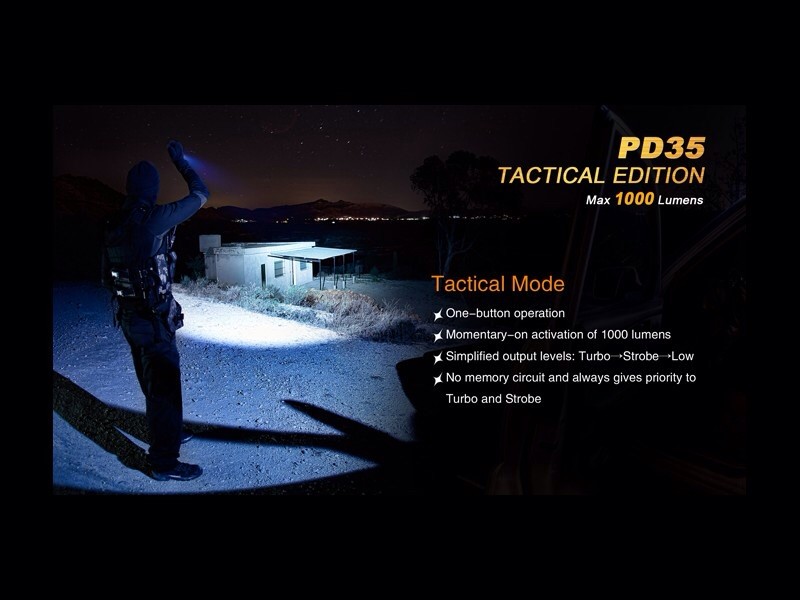 Linterna Led Fénix Pd35 1000 Lumens Y 6 Modos