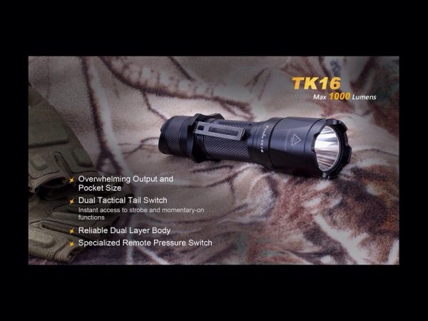 Linterna Fénix TK16 1000 lumens y 5 modos