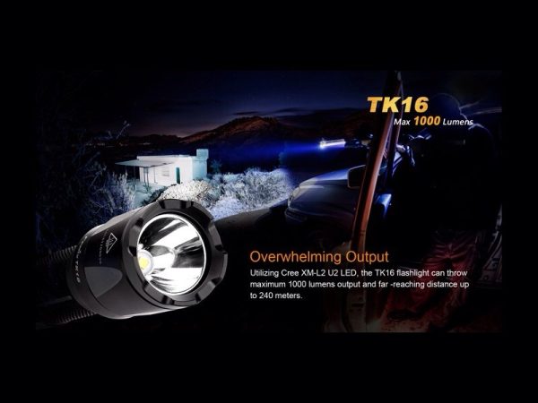 Linterna Fénix TK16 1000 lumens y 5 modos