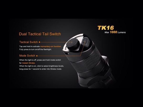 Linterna Fénix TK16 1000 lumens y 5 modos