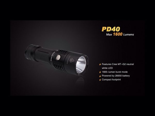 Linterna Led 1600 Lumens Y 5 Modos Pd 40 Fénix