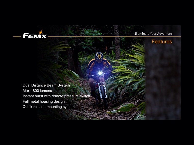 Foco Bici 1800 Lumens, 5 Modos Y Flash fénix bc30