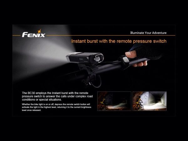 Foco Bici 1800 Lumens, 5 Modos Y Flash fénix bc30