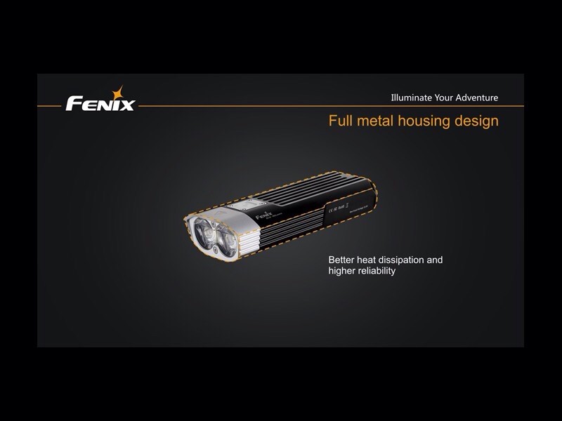 Foco Bici 1800 Lumens, 5 Modos Y Flash fénix bc30