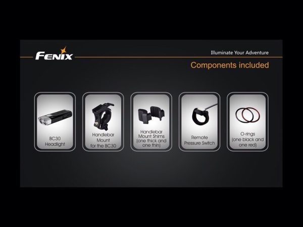 Foco Bici 1800 Lumens, 5 Modos Y Flash fénix bc30