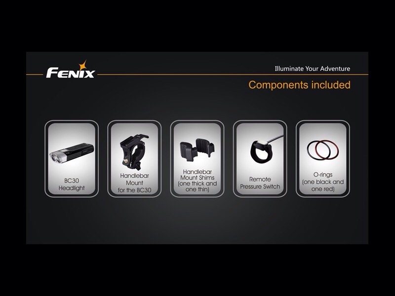 Foco Bici 1800 Lumens, 5 Modos Y Flash fénix bc30