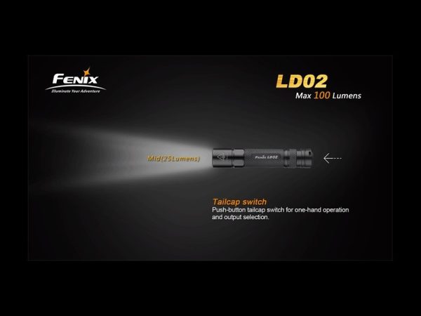 Linterna Led Fénix Ld02 100 Lumenes Y 3 Modos