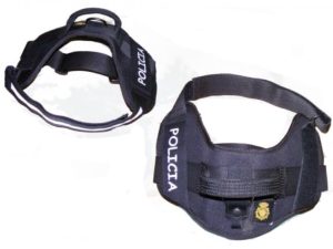 ARNÉS PARA PERRO Policía Nacional Con la palabra Policía y Emblema