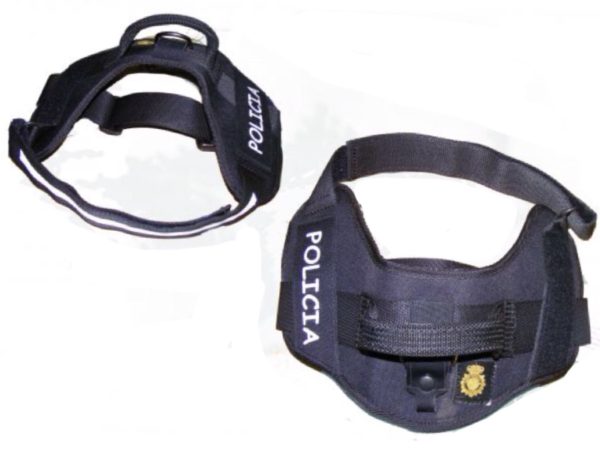 ARNÉS PARA PERRO Policía Nacional Con la palabra Policía y Emblema
